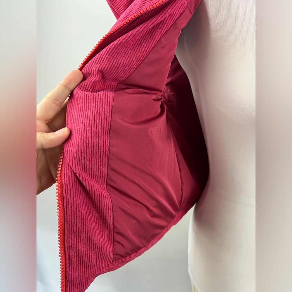💚 2646. Pink Corduroy Puffer Vest - Picture 5 of 12